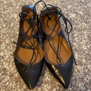 Aquazurra Black Flats